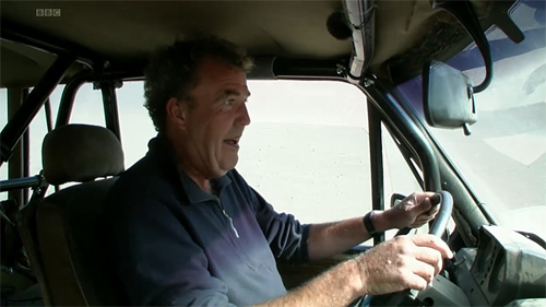 Jeremy Clarkson in a Range Rover Classic fitted with Protection & Performance roll cage on Top Gear